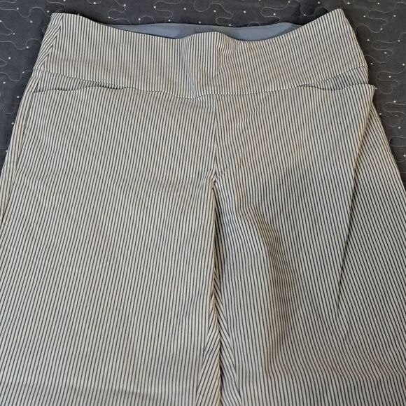 S. C. & Co. striped blue cropped pants size 10 - Picture 3 of 7